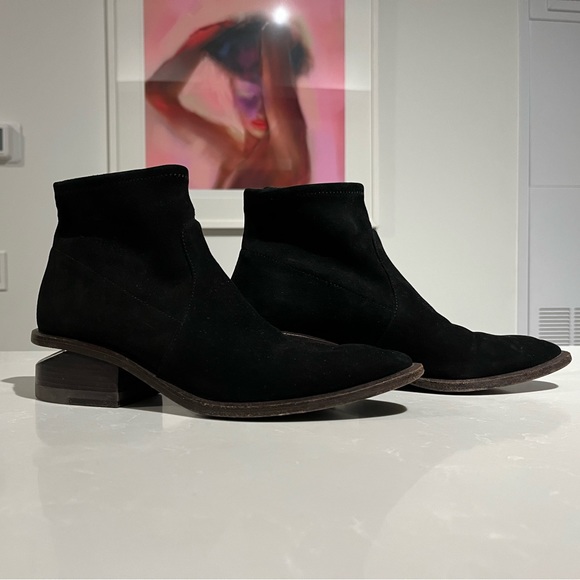 Alexander Wang Kori Stretch Suede Bootie - Picture 6 of 10